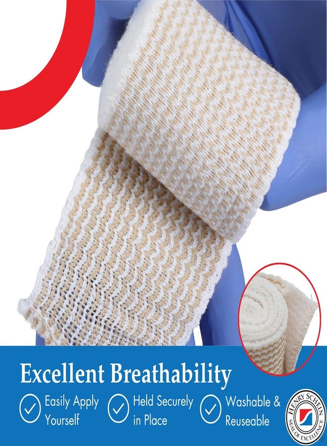 Henry Schein Self-Closure Elastic Bandage, 2" x 4.5 Yards, Tan, Non-Sterile, Box of 10 – Stretch Bandage with self Closure, Latex-Free, Comfortable & Reliable Support - Image 4